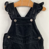 Size 6-12m: Gap Black Velour Ruffle Trim Overalls