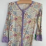 Size 18-24m: Little Sleepies White/Colorful Floral Bamboo 1pc Zip PJs REDUCED