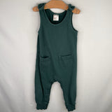 Size 12-18m (75): Hanna Andersson Green French Terry Overallls