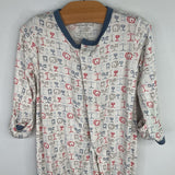 Size 0-3m: MagneticMe White/Multi Drums Bamboo 1pc PJs