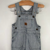 Size 2: Carhartt Blue/White Striped Denim Overalls