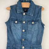 Size 6-7: Gap Blue Denim Shorty Tank Romper