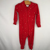Size 6-12m (70): Hanna Andersson Red/White Star Long Sleeve 1pc PJs