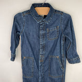 Size 18-24m: Gap Blue Denim Snap Jumpsuit