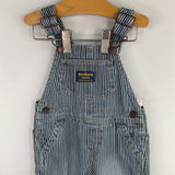 Size 12m: OshKosh Blue/White Striped Denim Overalls