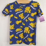 Size 8: H&M Blue/Yellow Pikachu 2pc Shorty PJs