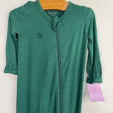 Size 3-6m: Kyte Green Bamboo 1pc Zip PJs