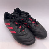 Size 13.5: Adidas Black/Pink Lace-Up Soccer Cleats