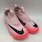 Size 13.5: Nike Pink/Black Slip-On Turf Cleats
