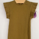 Size 2: Kate Quinn Green Ribbed Shorty Romper