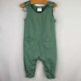 Size 6-12m (70): Hanna Andersson Green French Terry Overalls