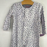 Size 9-12m: MagneticMe Blue Spots Terry Cloth 1pc Footy PJs