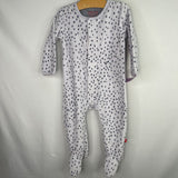 Size 9-12m: MagneticMe Blue Spots Terry Cloth 1pc Footy PJs