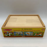 Melissa & Doug- 4 Individual 48pc Wooden Vehicles Puzzles Jigsaw in a box