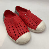 Size 7: Native Red/White Slip On Shoes