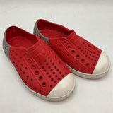 Size 7: Native Red/White Slip On Shoes