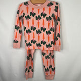 Size 4 (100): Hanna Andersson Pink/Multi Carrot 2pc PJs
