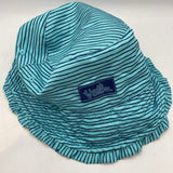 Size 3-5: UV Skins Blue/Muli Pineapple Reversable Sun Hat