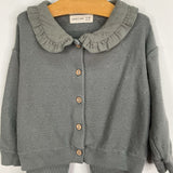 Size 12-18m: Qunicy Mae Grey Button-Up Knit 2pc Long Sleeve Sweater/Pants