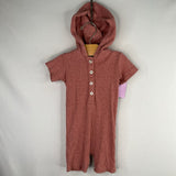 Size 6-12m: Kate Quinn Orange Shorty Romper w/ Hood
