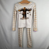 Size 5 (110): Hanna Andersson White/Brown Star Wars 2pc PJs