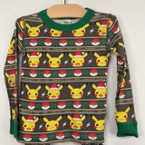 Size 4 (100): Hanna Andersson Brown Pikachu Holiday PJs