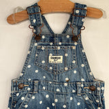Size 12m: Oshkosh Denim Polka Dot Overalls