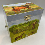Wooden Farm Themed Jewelry Box