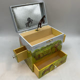 Wooden Farm Themed Jewelry Box