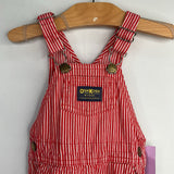 Size 18m: OshKosh Red/White Striped Overalls