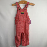 Size 18m: OshKosh Red/White Striped Overalls