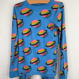 Size 8 (130): Hanna Andersson Blue/Multi Stargazer 2pc PJs