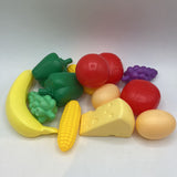 Toy Chef Shopping Cart w/ Play Food