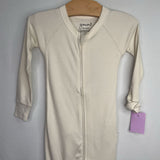 Size 18-24m: Goumi 1pc Long Sleeve Cream Zip-Up Pj NEW