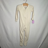 Size 18-24m: Goumi 1pc Long Sleeve Cream Zip-Up Pj NEW