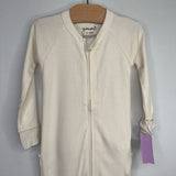 Size 12-18m: Goumi 1pc Long Sleeve Cream Zip-Up Pj NEW