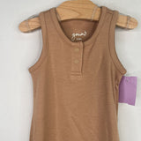 Size 3-6m: Goumi Tan Shorty Romper NEW