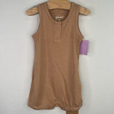 Size 3-6m: Goumi Tan Shorty Romper NEW