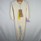 Size 12-18m: Goumi 1pc Long Sleeve Cream Zip-Up Pj NEW