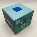 Blue Cubebot Wooden Robot
