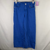 Size 10: Zara Blue Adjustable Waist Wide Leg Jeans