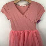 Size 7-8: Mini Boden Pink Guinea Pig Tulle Short Sleeve Dress