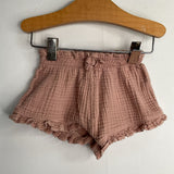 Size 6-12m: Kendi Pink Muslin 2pc T-Shirt/Shorts Set
