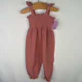 Size 6-12m: Rylee + Cru Pink Tank Romper