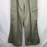Size 10: Gap Green Stretch Waist Cargo Pants