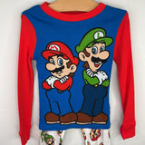 Size 4: Super Mario Red Blue 2pc PJs