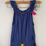 Size 9-10: Boden Blue Drawstring Tank Dress