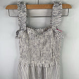 Size 8: Old Navy White/Blue Striped Jumpsuit