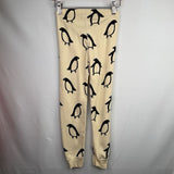 Size 5 (110): Hanna Andersson Beige/Black Penguin Organic Cotton 2pc PJs