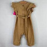 Size 0-3m: City Mouse Yellow Muslin Snap-Up Tank Romper